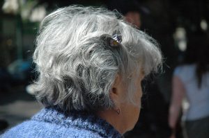 Person with short, grey hair