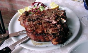 Plate of steak