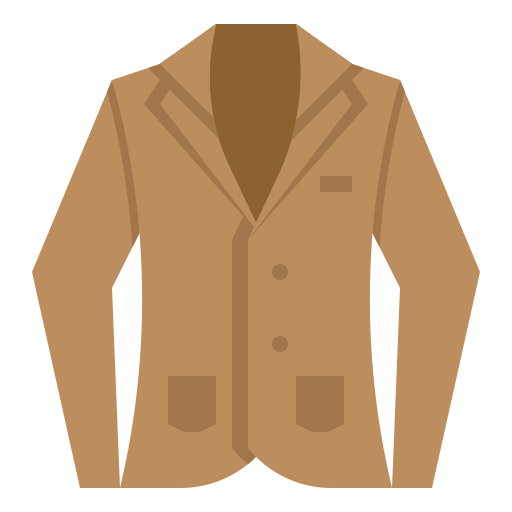 An icon showing a light brown jacket