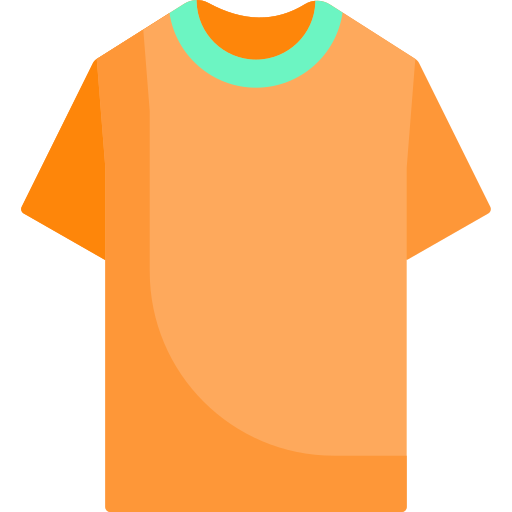 An icon showing an orange and green t-shirt