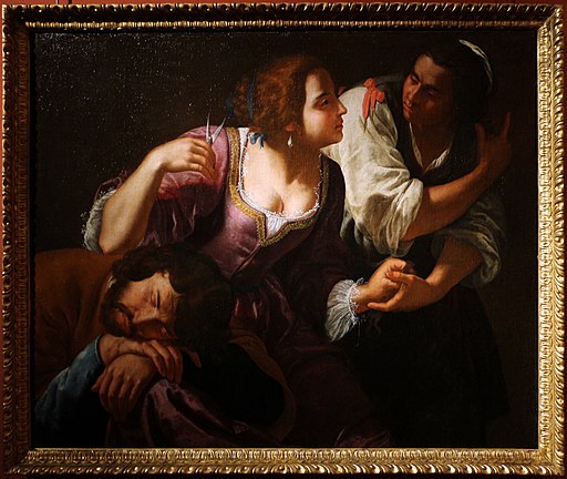 Picture of Samson and Delilah by Italian painter Artemisia Gentileschi