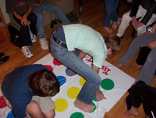 People playing Twister