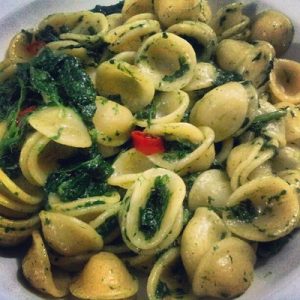 Pasta with spinach