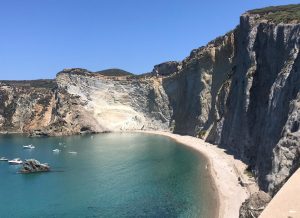 Beach and cliff