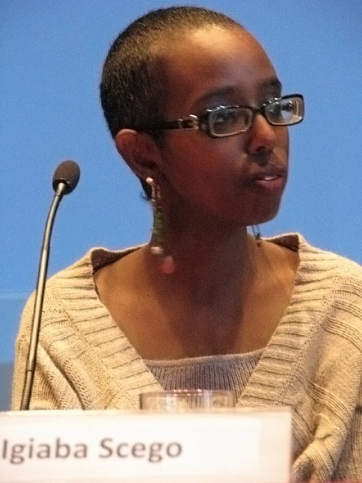 Italian Afro-italian author Igiaba Scego