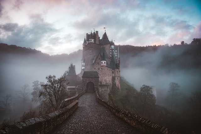 Foggy castle