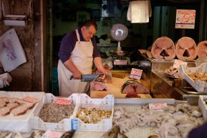 Store selling fish