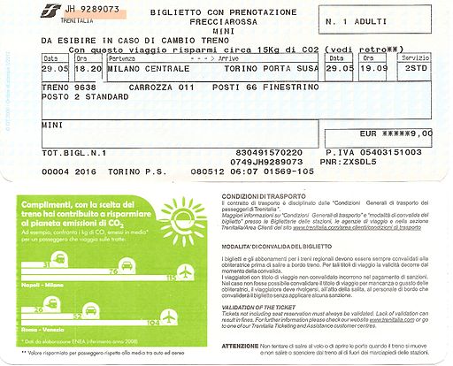 Train ticket