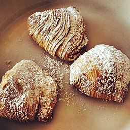 Neapolitan pastries called sfogliatella